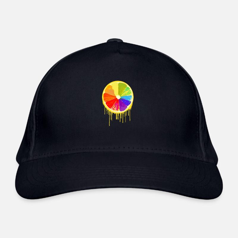 bunte Frucht,orange,bunt,graffiti,LGBT Bio-Baseballkappe
