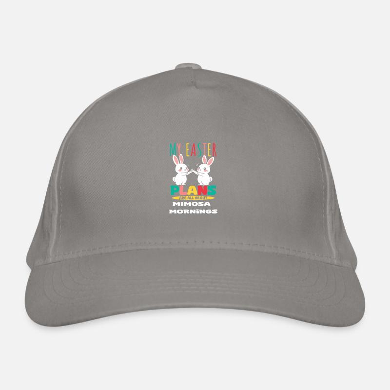 My Easter Plans Mimosa Mornings Fun Bunny Art Organic Baseball Cap