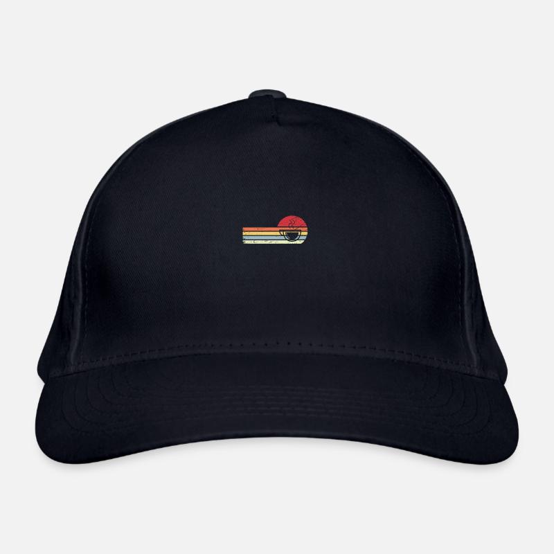 Soleil et lignes rétro - Café - Casquette classique bio