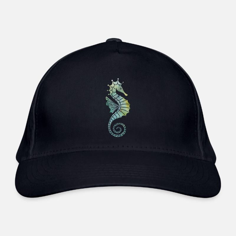 Seepferdchen Bio-Baseballkappe