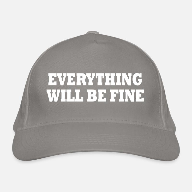everything will be fine Casquette classique bio