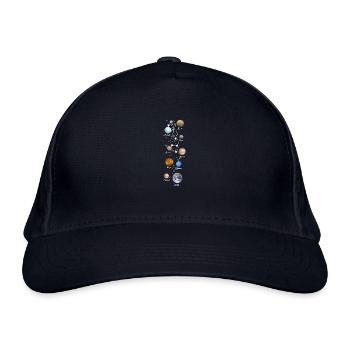 planeten,sonnensystem,merkur,mars,erde,planet - Bio-Baseballkappe - Navy - Vorne