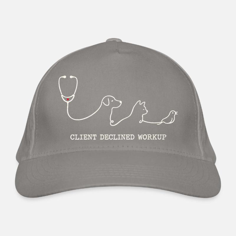 Veterinarian Veterinarian Client Declined Workup Organic Baseball Cap