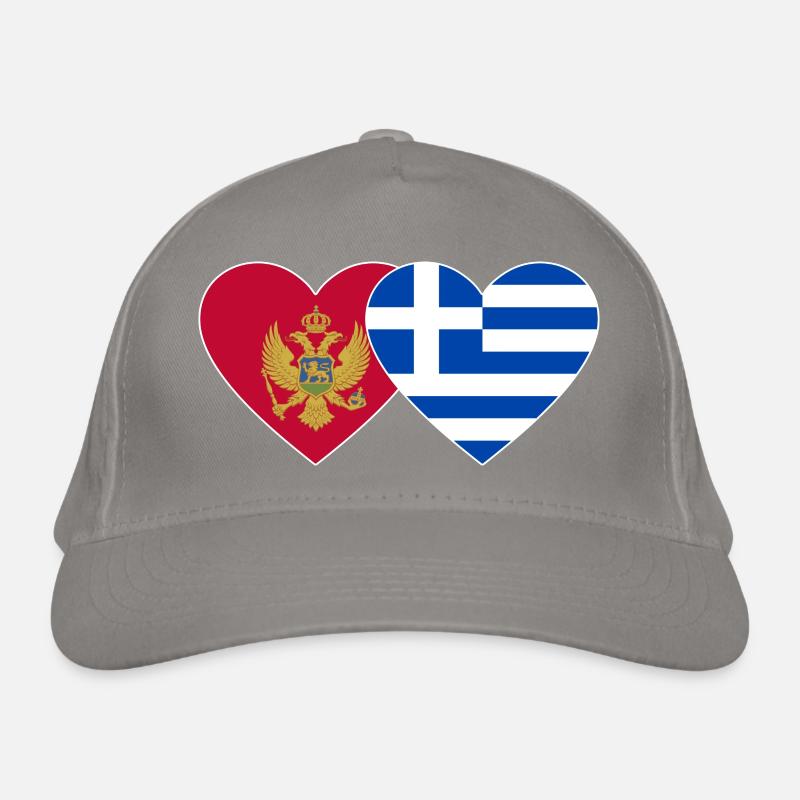 Monténégro Grèce drapeau Casquette classique bio