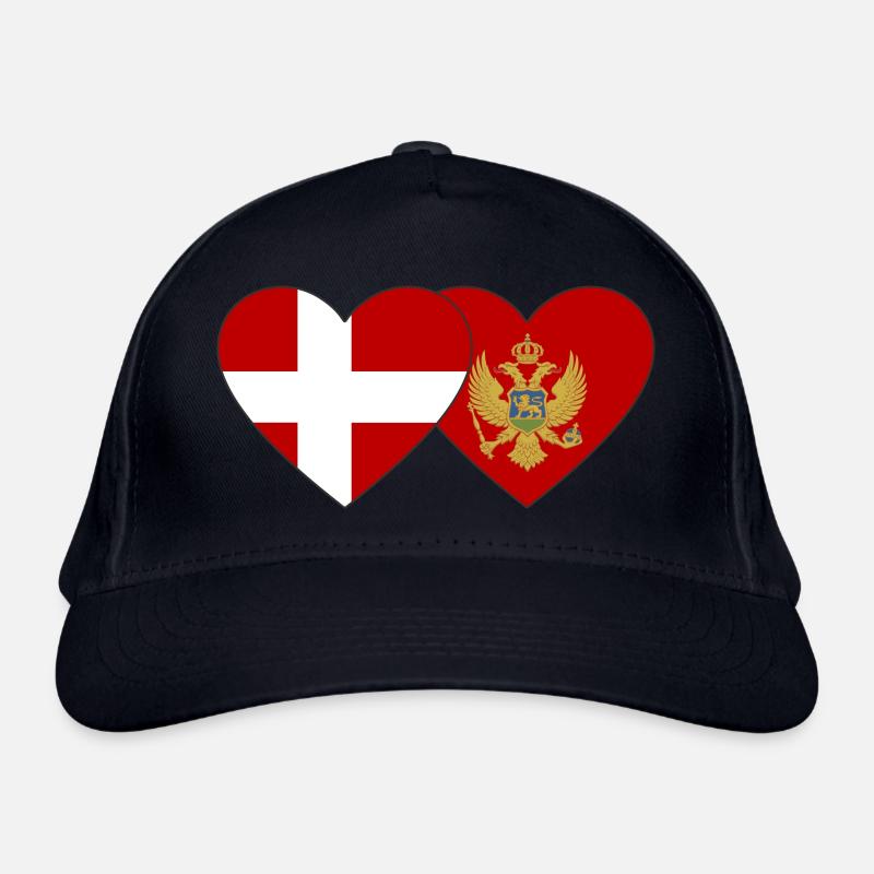 Danemark Drapeau du Monténégro Casquette classique bio