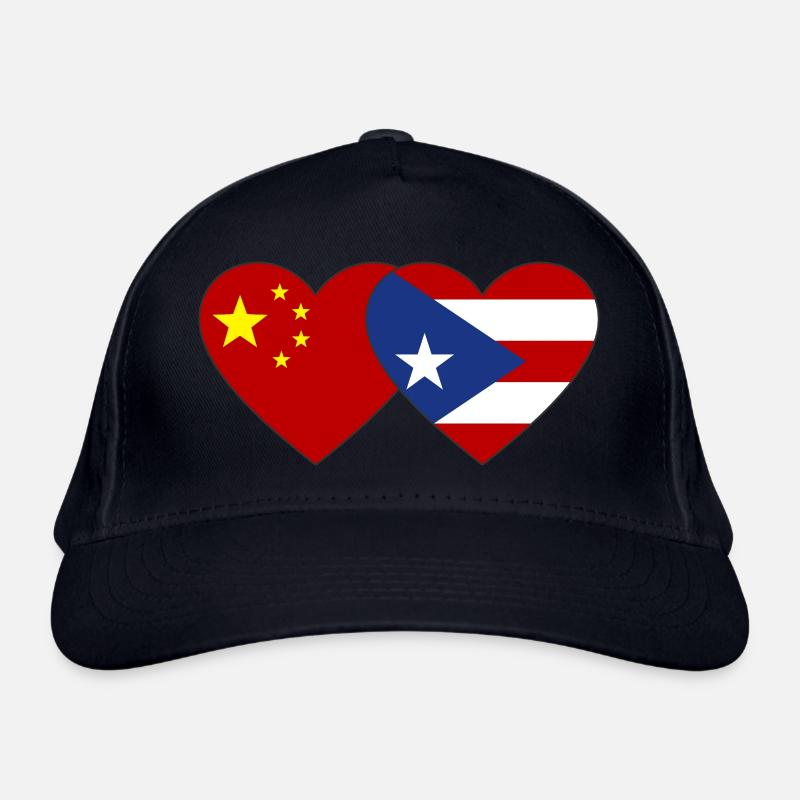 Chine Cuba Drapeau du cœur Casquette classique bio