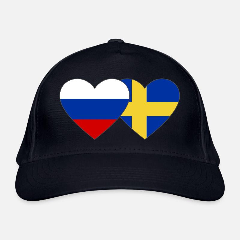 Drapeau de la Suède Russie Casquette classique bio