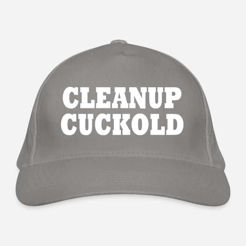 cleanup cuckold Bio-Baseballkappe