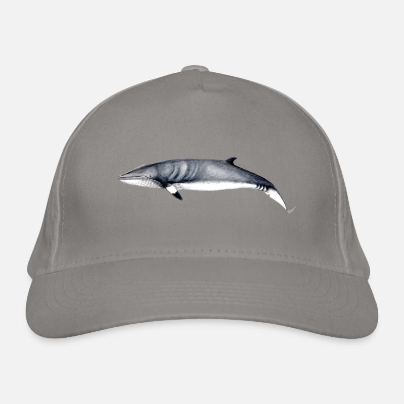 Minke - Zwergwal - Petit rorqual Bio-Baseballkappe