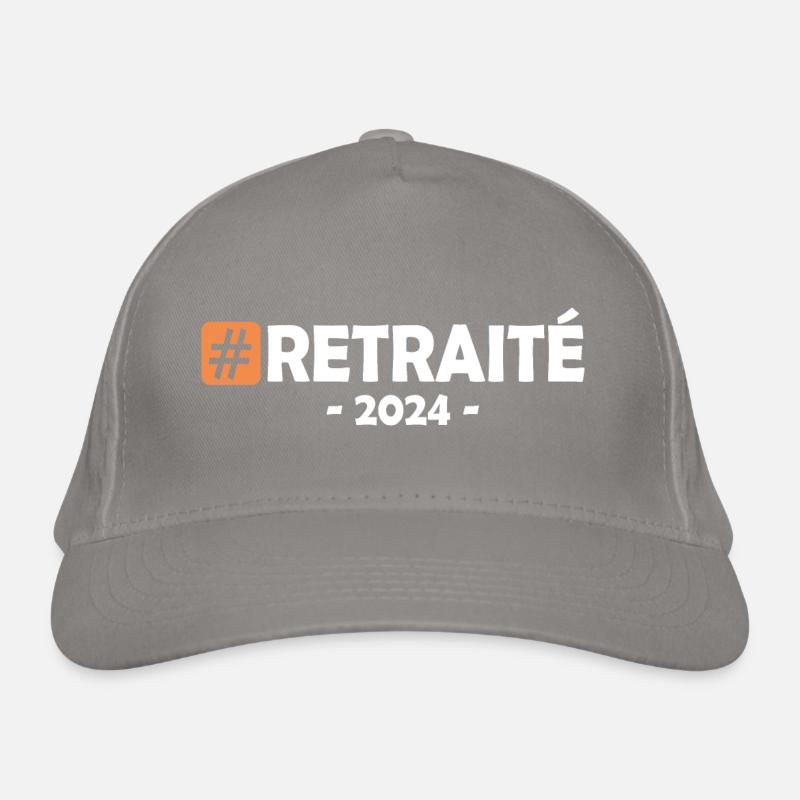 retraité retraite 2024 Casquette classique bio
