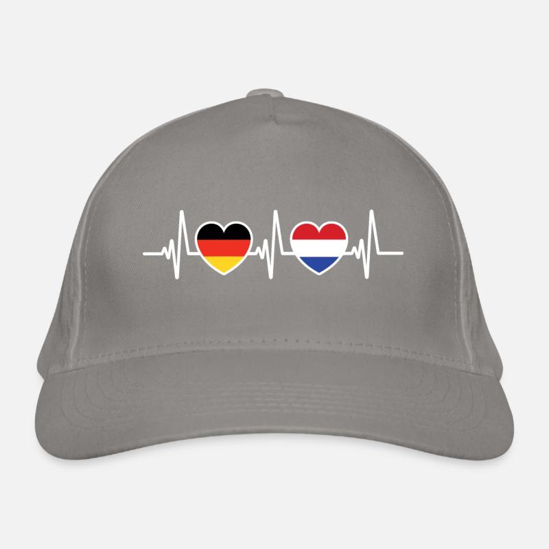 Drapeaux de l’Allemagne et des Pays-Bas Drapeaux de la Hollande Casquette classique bio