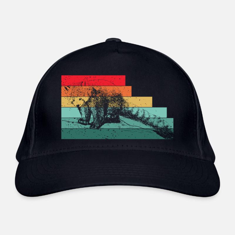 Chat Ours Petit Panda Rétro Casquette classique bio
