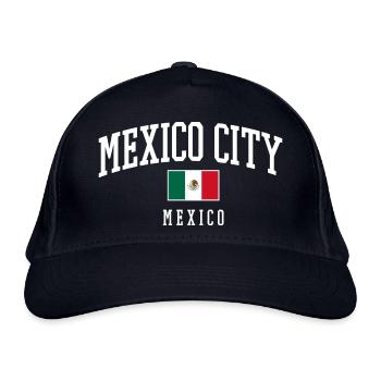 Drapeau typographique de Mexico - Casquette classique bio - marine - Devant