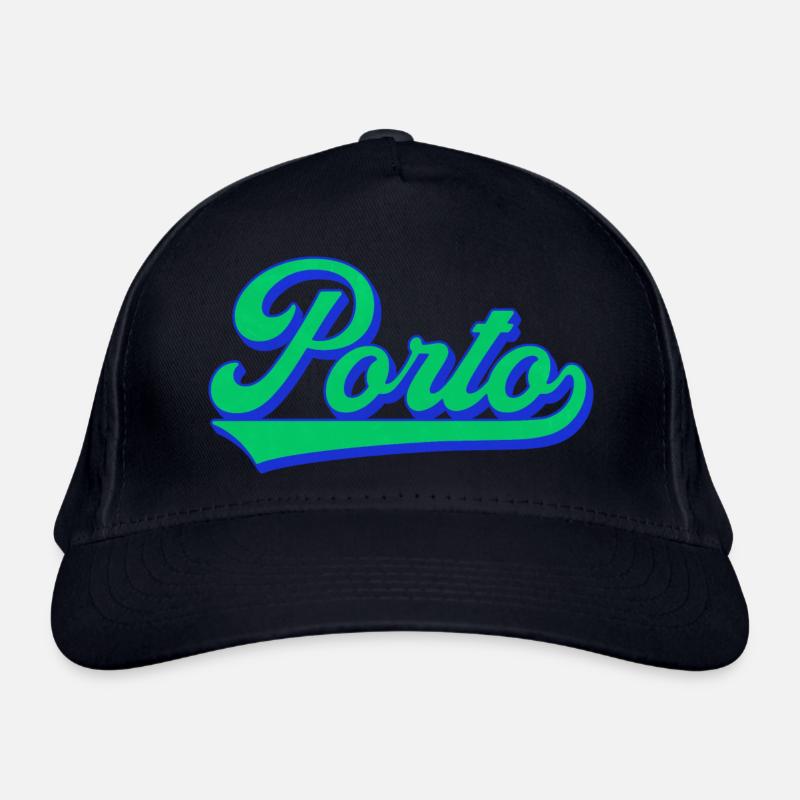 Porto Neon Script Retro Bio-Baseballkappe