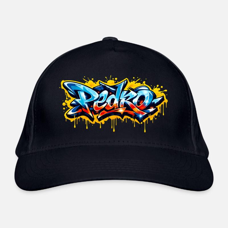 PEDRO GRAFFITI NAME FOR PERFECT GIFT PRINTABLE  Casquette classique bio