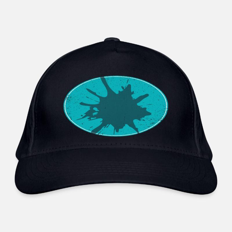 Oval Flash Background schmutzing Organic Baseball Cap