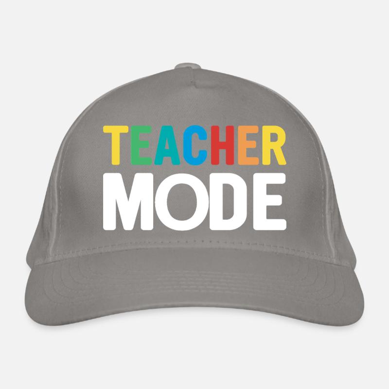 Conception d'enseignant avec des lettres colorées Casquette classique bio