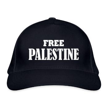 Free palestine - Bio-Baseballkappe - Navy - Vorne