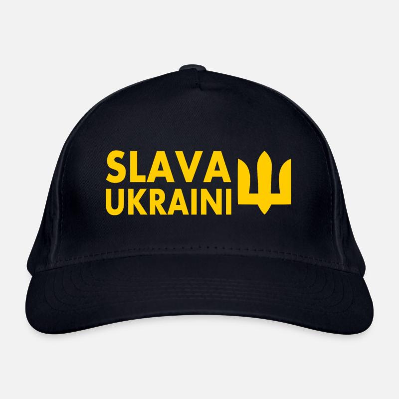 Slava ukraini Organic Baseball Cap