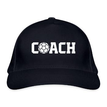 Handball Coach Trainer Handball - Bio-Baseballkappe - Navy - Vorne