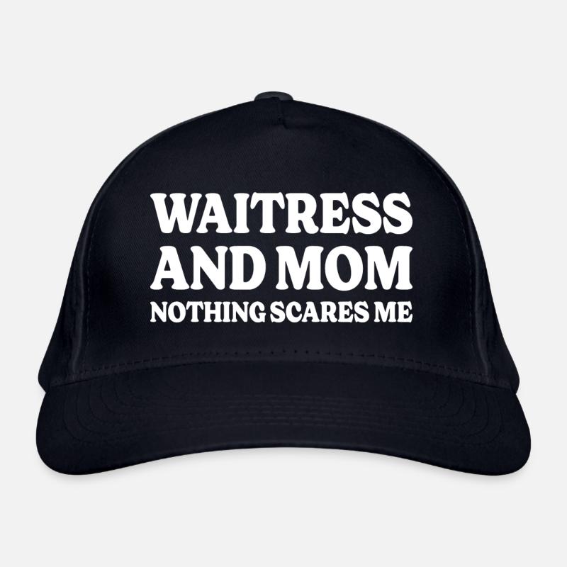Humor Kellnerin und Mama - Bio-Baseballkappe - Navy
