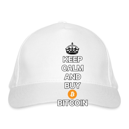 Bitcoin Keep Calm T-Shirt - Bio-Baseballkappe