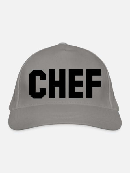 chef - Bio-Baseballkappe - Hellgrau