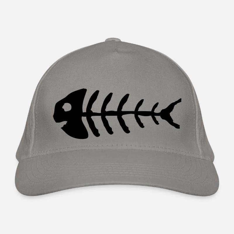 fish_bones_wo1 Organic Baseball Cap