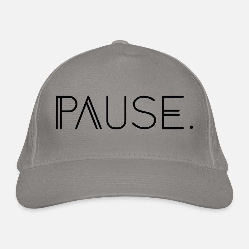 Pause. Bio-Baseballkappe
