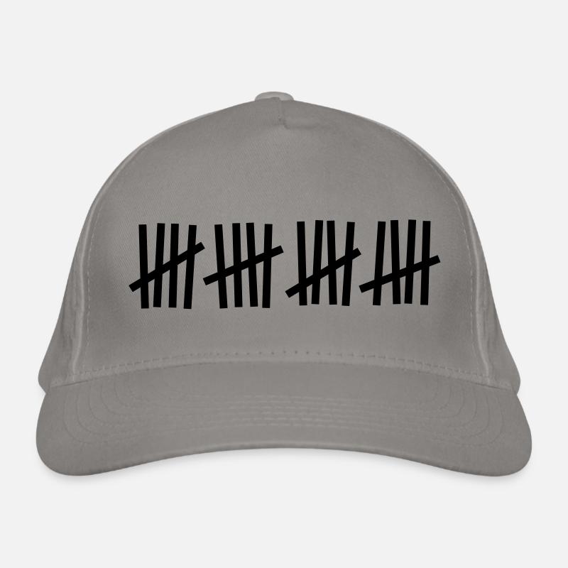 Strichliste 20 Striche Bio-Baseballkappe