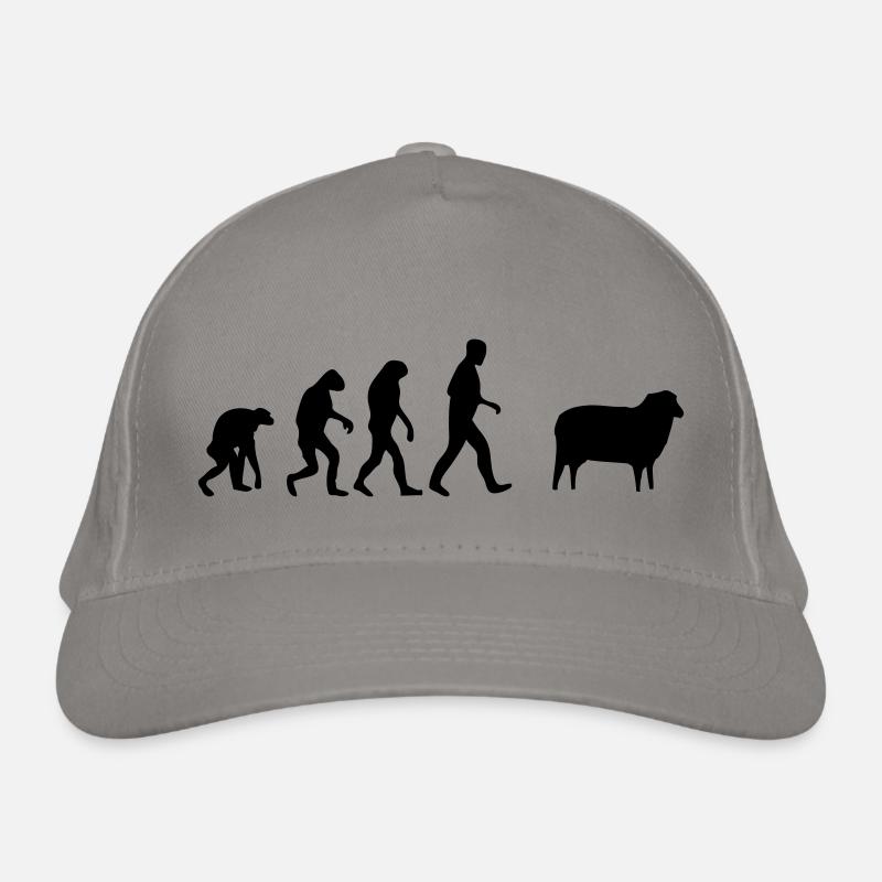 sheep evolution Organic Baseball Cap