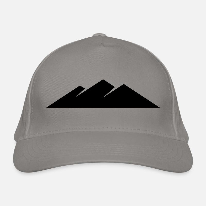 Alpine Hero –Alpen Berge – Alpine Mountain Design - Bio-Baseballkappe - Hellgrau