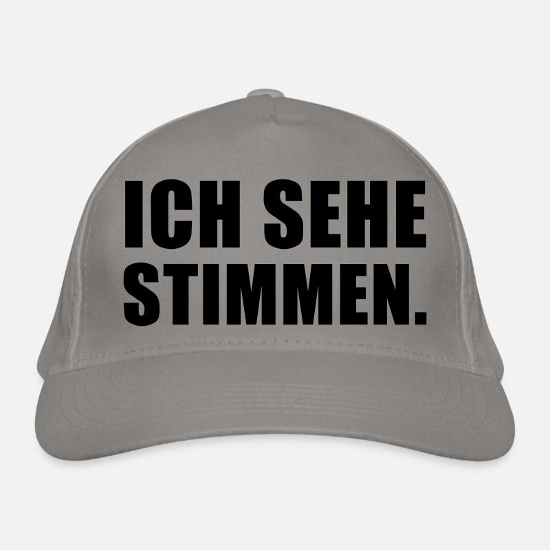 Ich sehe Stimmen Bio-Baseballkappe