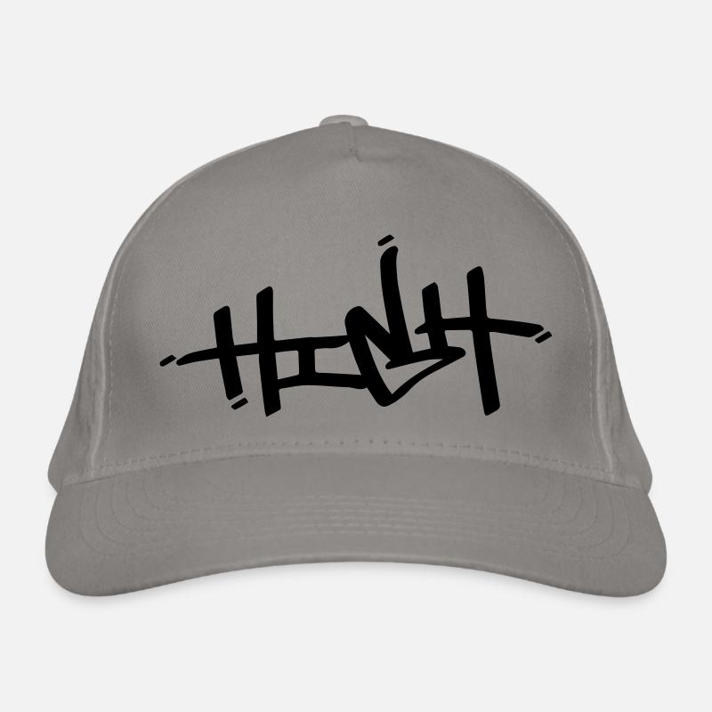 high - Bio-Baseballkappe - Hellgrau