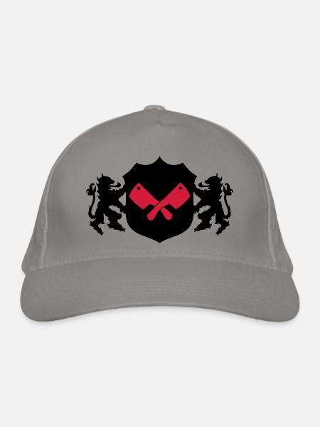 Metzger Wappen - Bio-Baseballkappe - Hellgrau