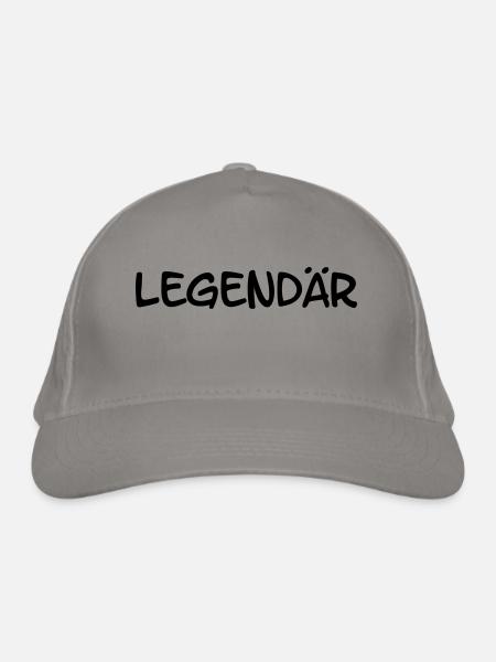 Legendär - Bio-Baseballkappe - Hellgrau
