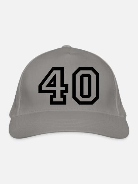 40 Collegestyle - Bio-Baseballkappe - Hellgrau