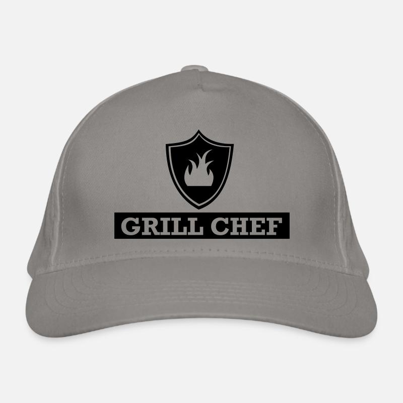 Grill,Grillen,BBQ,Koch,Chef,Fleisch,Sommer,Wurst, Bio-Baseballkappe