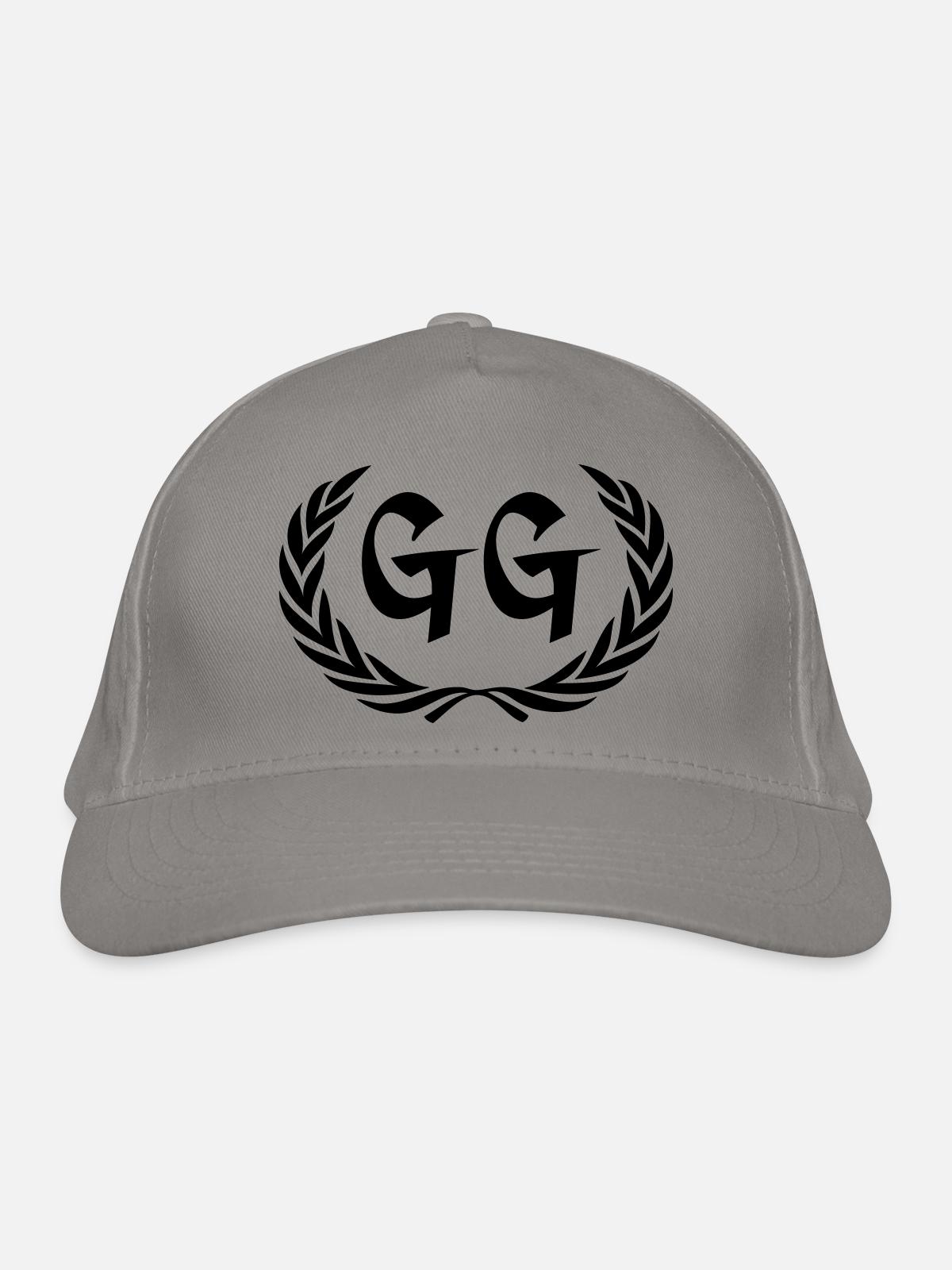 gg - Bio-Baseballkappe - Hellgrau - Vorne