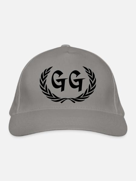 gg - Bio-Baseballkappe - Hellgrau - Vorne