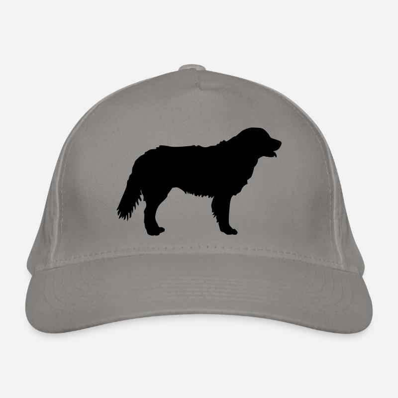 golden retriever schattenriss 1 - Bio-Baseballkappe - Hellgrau