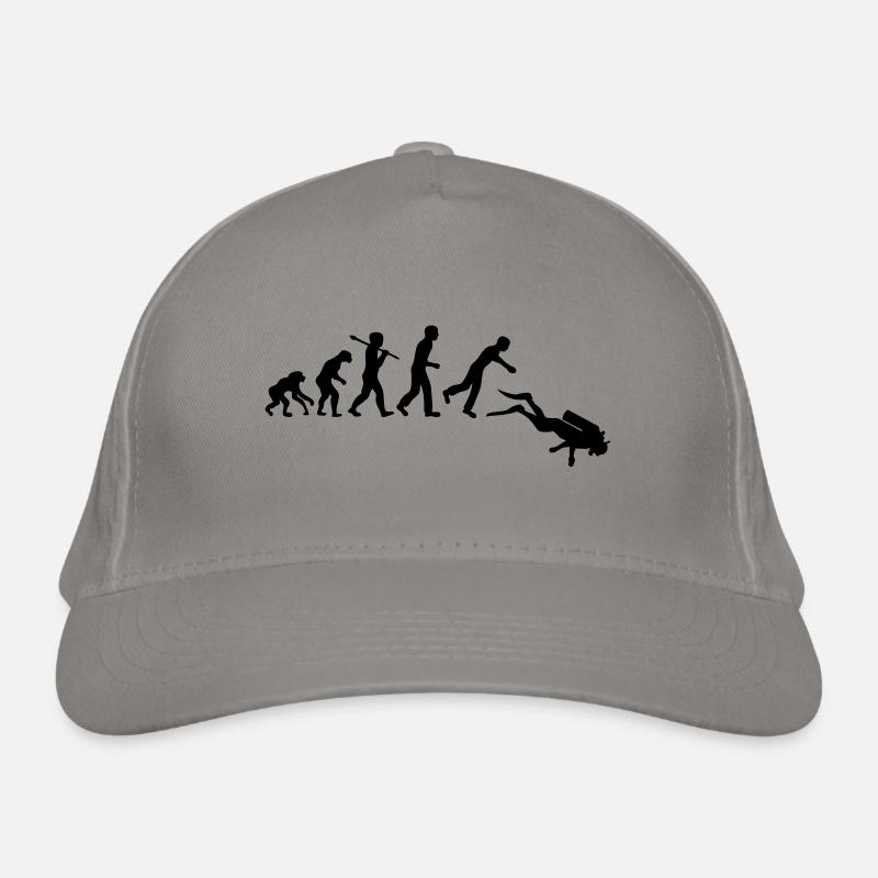 Evolution de l'homme plongeur sous marin. Casquette classique bio