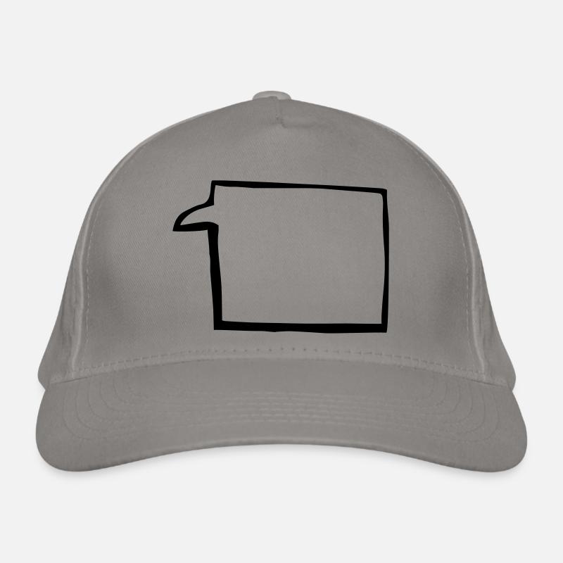 sprechblase4. groß, dicker schwarzer rand Bio-Baseballkappe