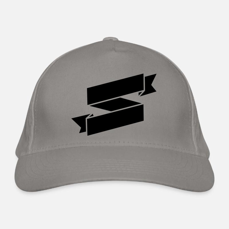 Bannière ruban noir Casquette classique bio