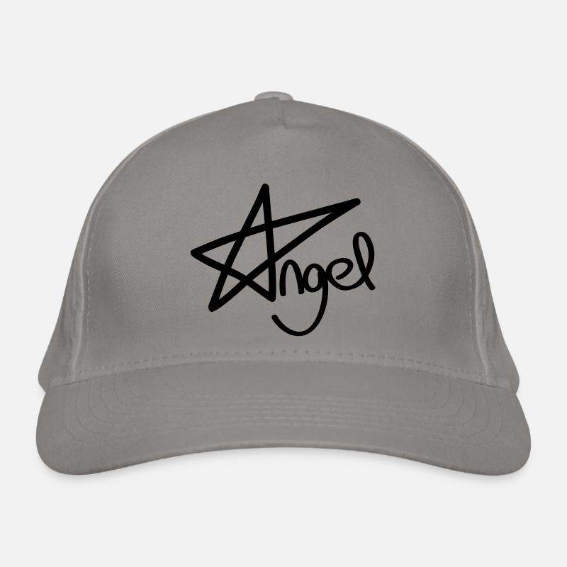 p_angel - Bio-Baseballkappe - Hellgrau