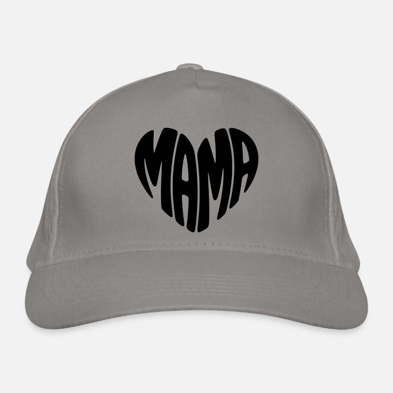Mama Herz Form Mutter Herzform Muttertag Geschenk Bio-Baseballkappe