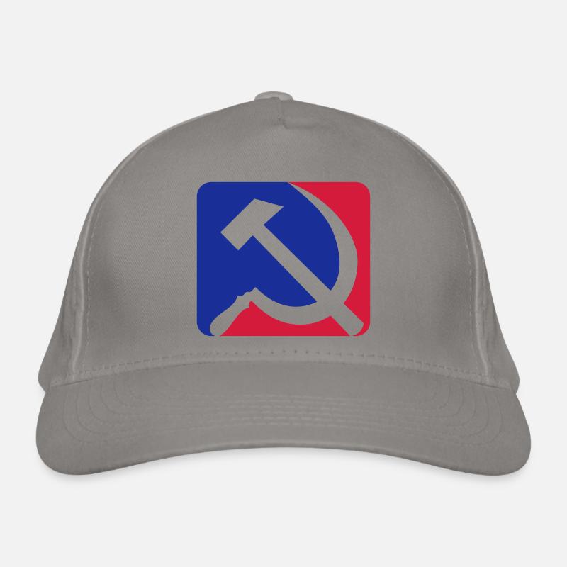 Red blue communism Organic Baseball Cap