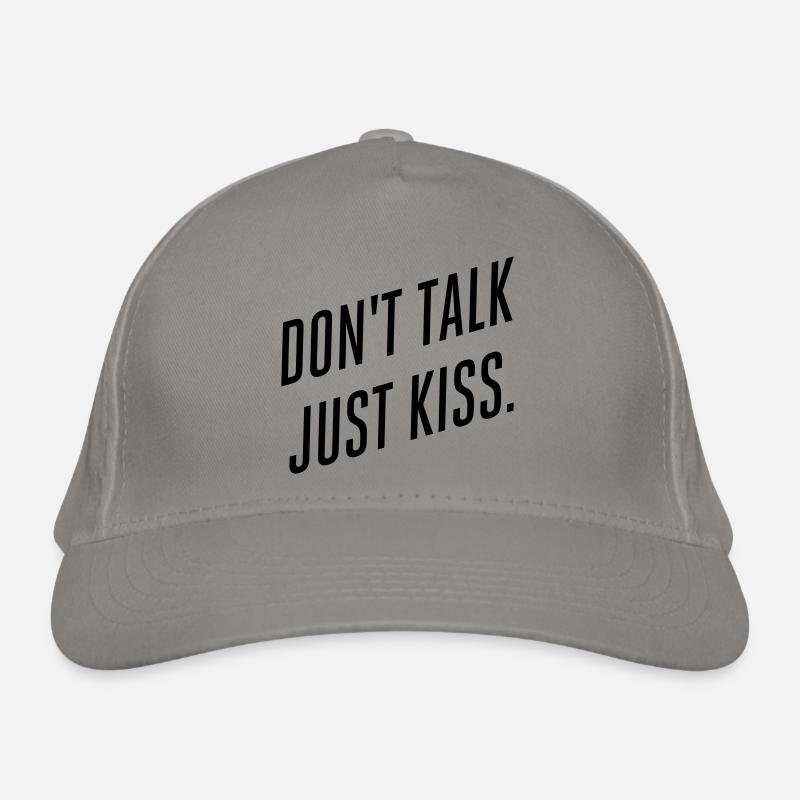 Don’t talk just kiss Casquette classique bio