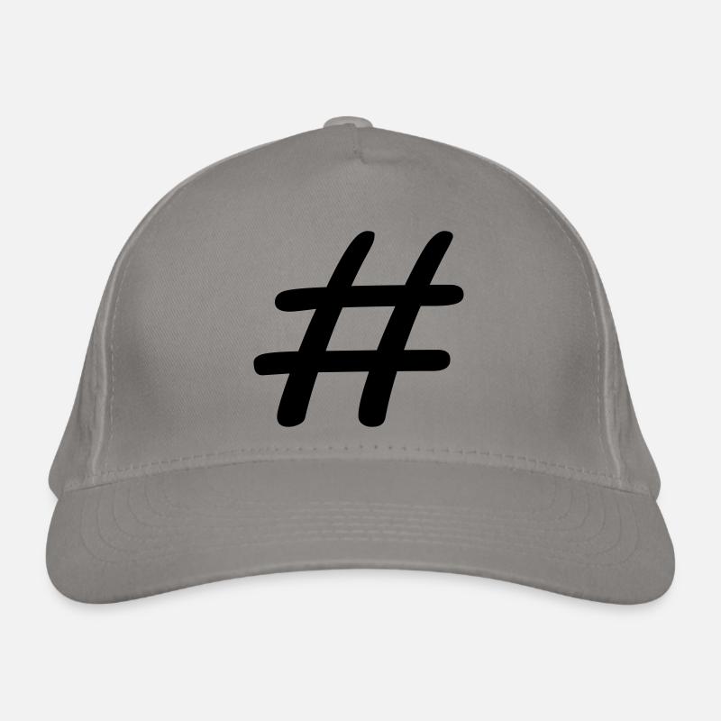 hashtag Organic Baseball Cap
