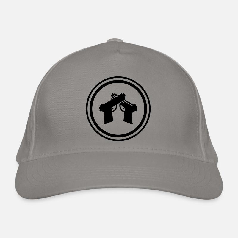Pistol Symbol Organic Baseball Cap